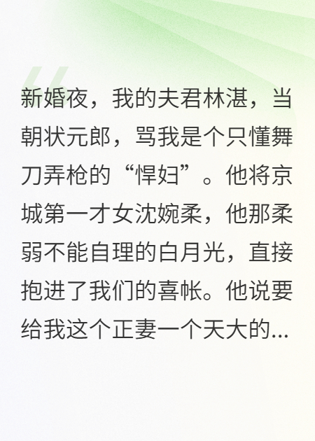 虎女守边关，书生夫君被拉去刷茅房全章阅读