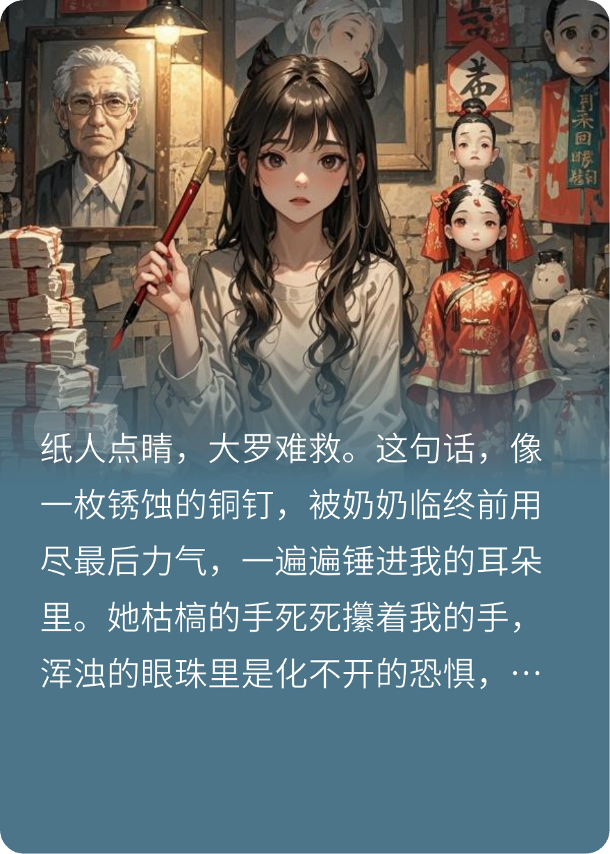紙人點(diǎn)睛，大羅難救