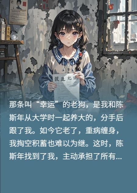 他救了我的狗，又為新歡殺死它！