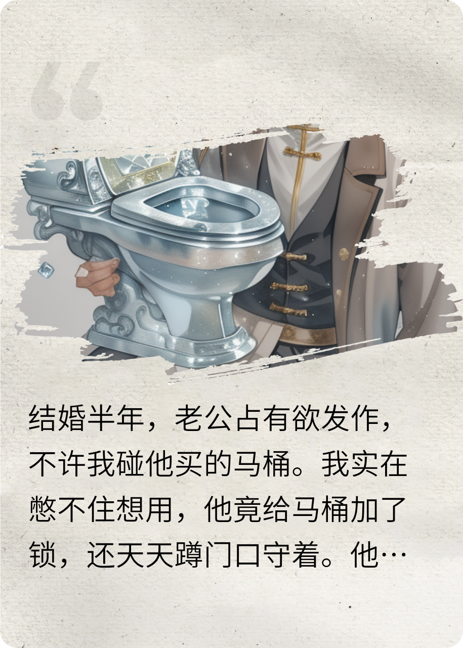 老公爱上马桶后不准我拉大货