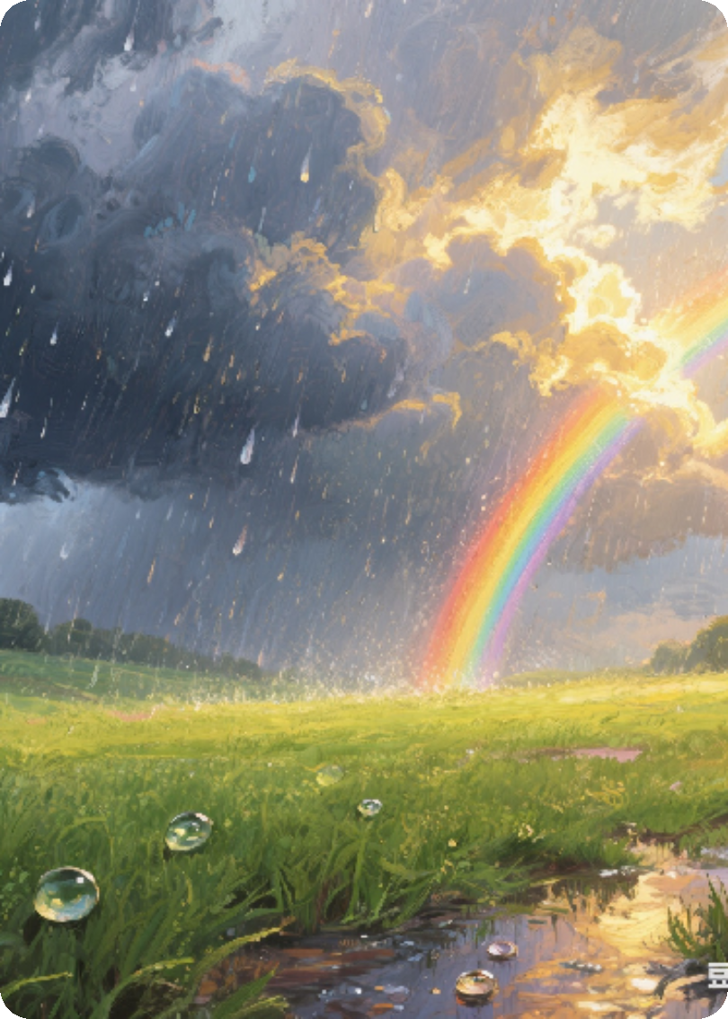 風雨、陽光、虹彩