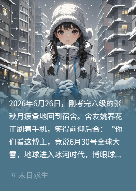 預知冰河末世：我囤爆物資