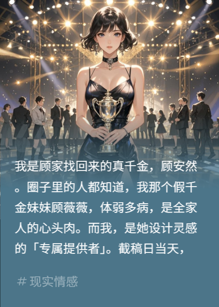 假千金偷稿？我拉億萬霸總當(dāng)評委