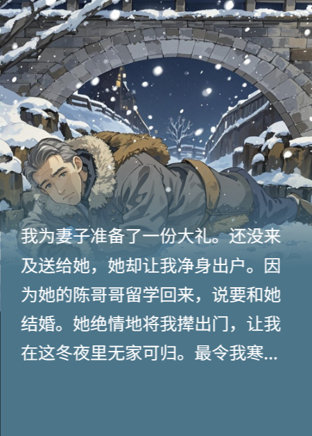 凍死在橋洞后，妻子挖墳求復(fù)合