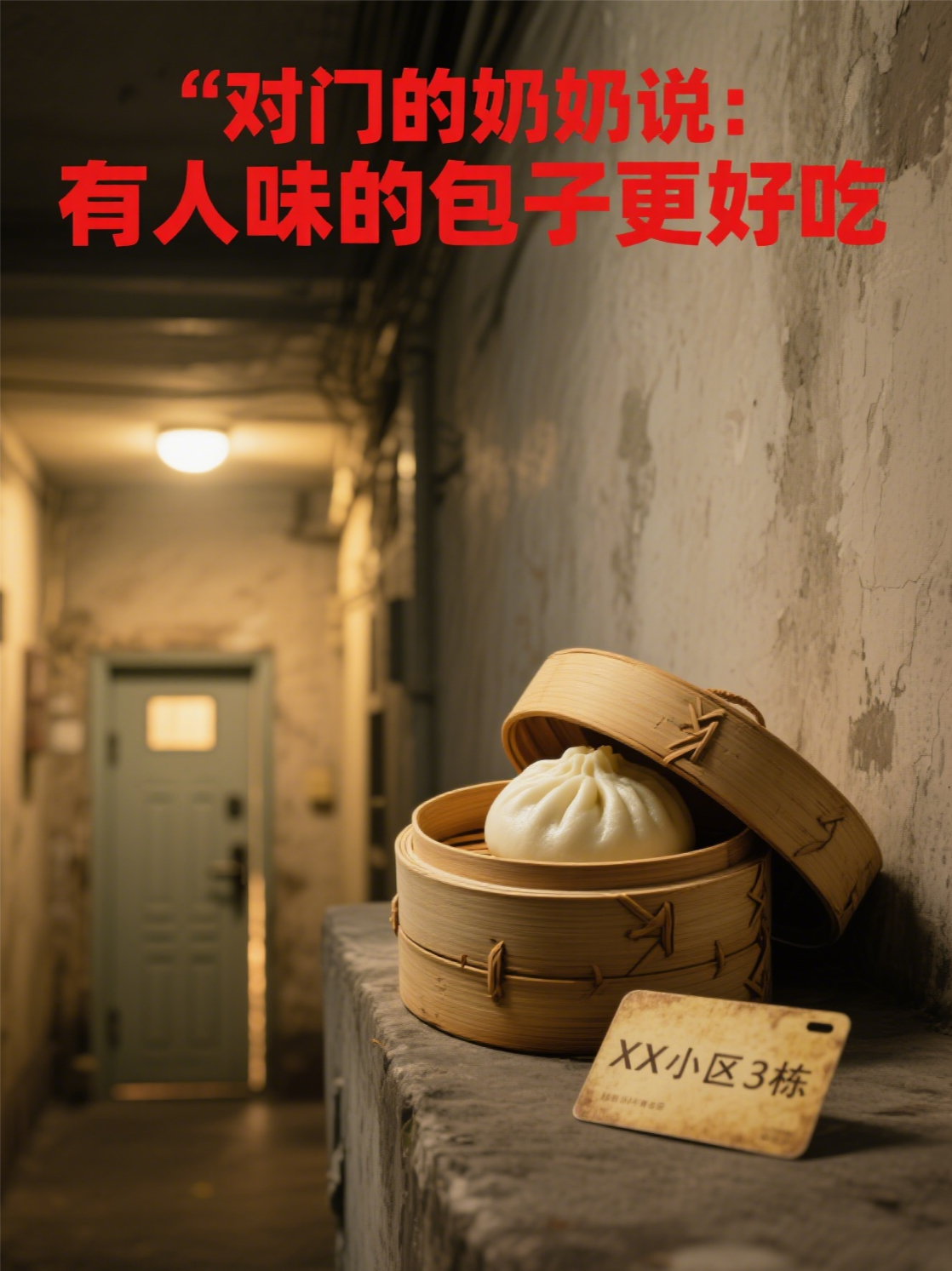 對(duì)門(mén)的奶奶說(shuō):"有人味的包子更好吃"