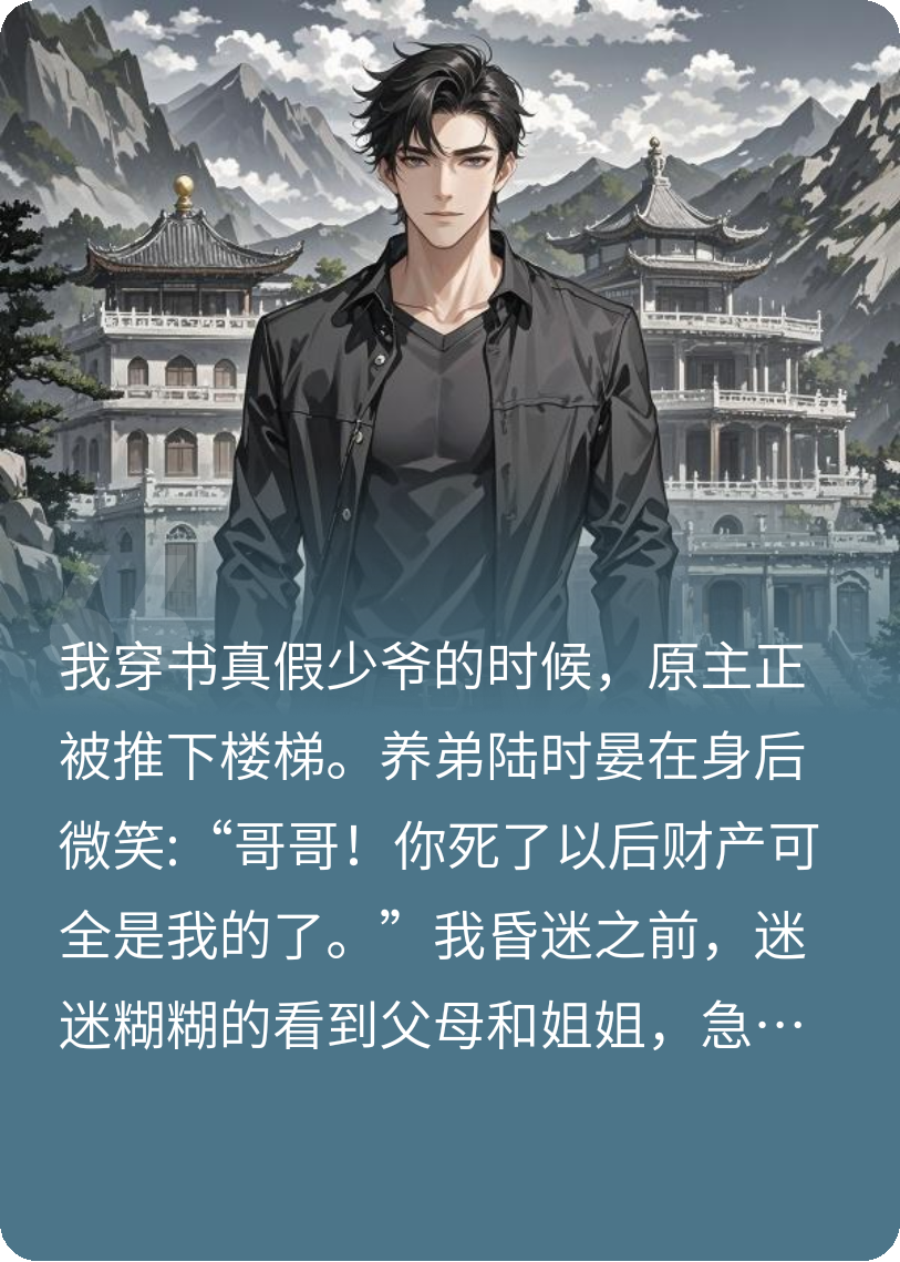 穿书真假少爷，过程我全程录像。