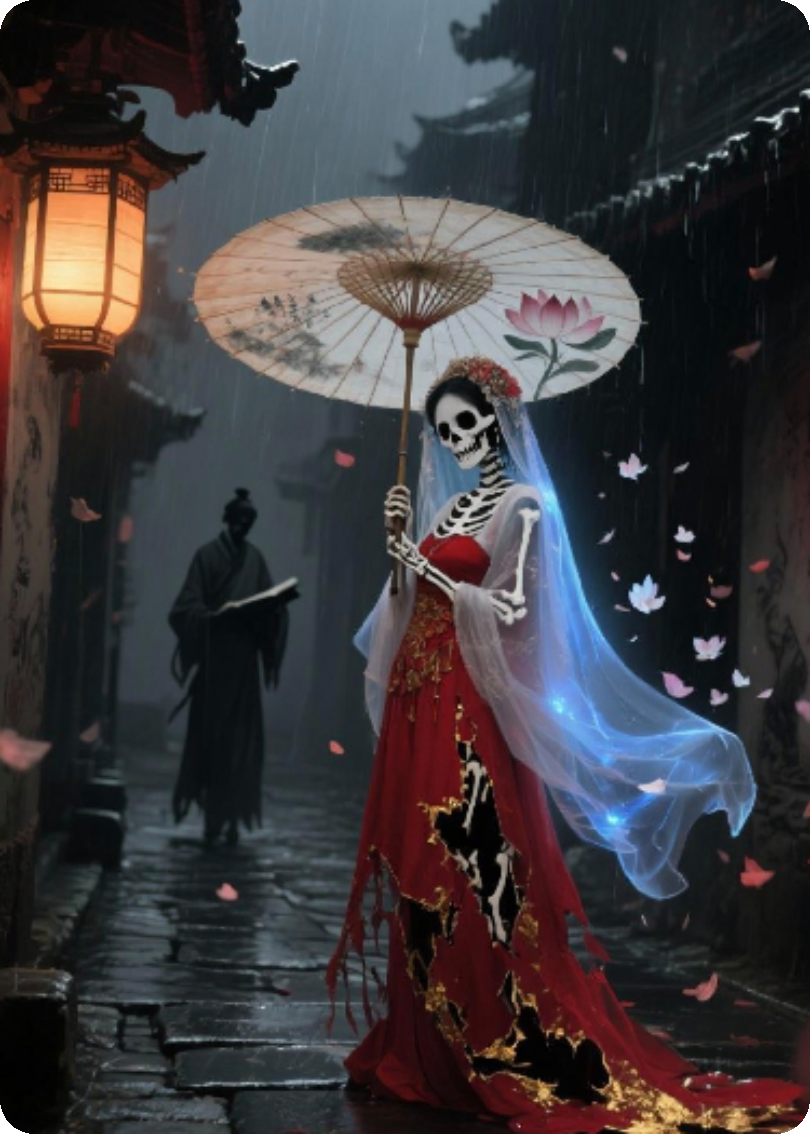 紙傘巷的夜嫁娘：白骨撐傘等歸人