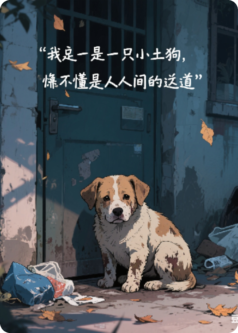 我就是只小土狗，不懂这人间世道