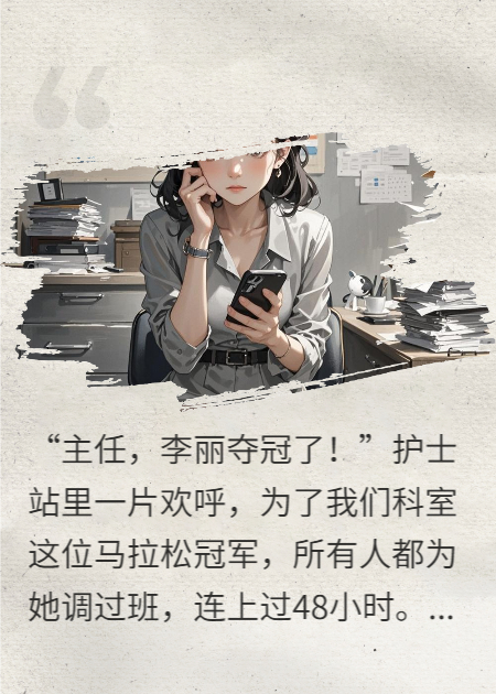 馬拉松奪冠背刺同事，返回崗位后她自食惡果