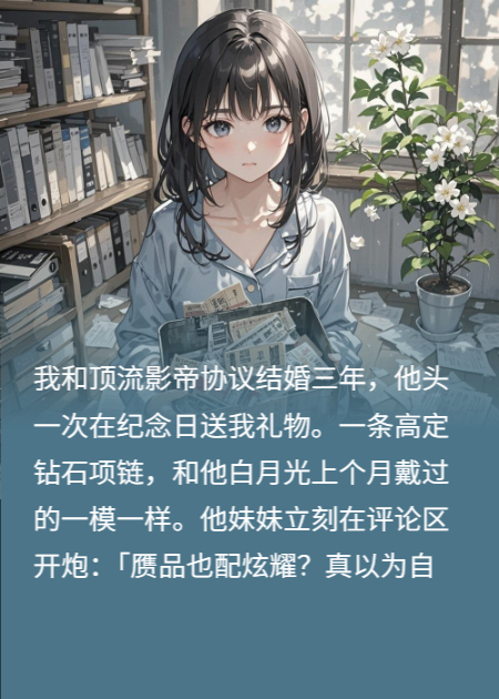 撤資熱搜后，影帝前夫悔瘋了