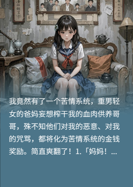 只要挨骂就有钱的苦情系统爽翻了