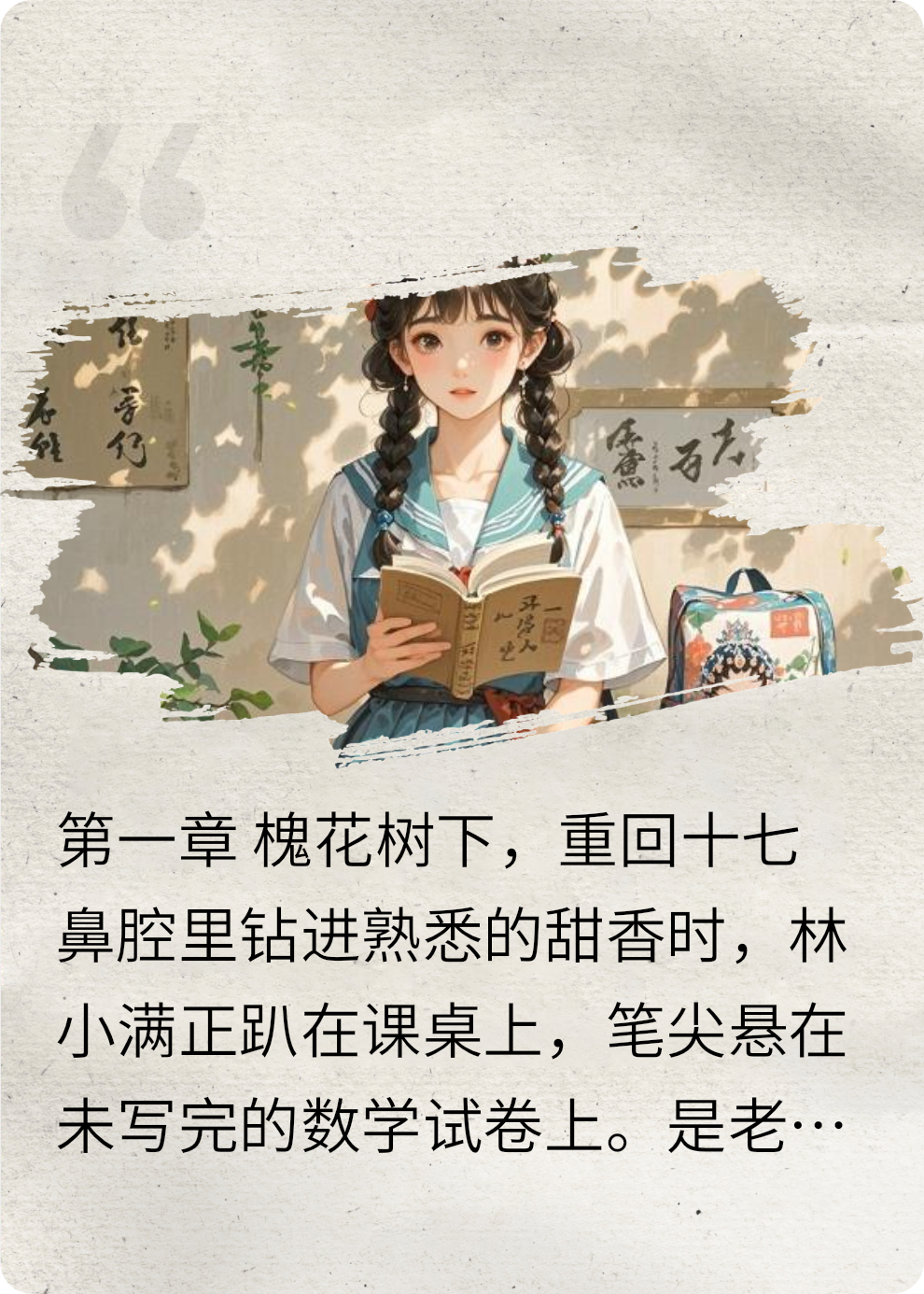 《槐花滿(mǎn)院，時(shí)光正好》