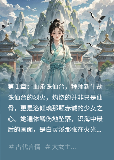 什么作品的主角叫洛倾璃墨渊白灵溪？