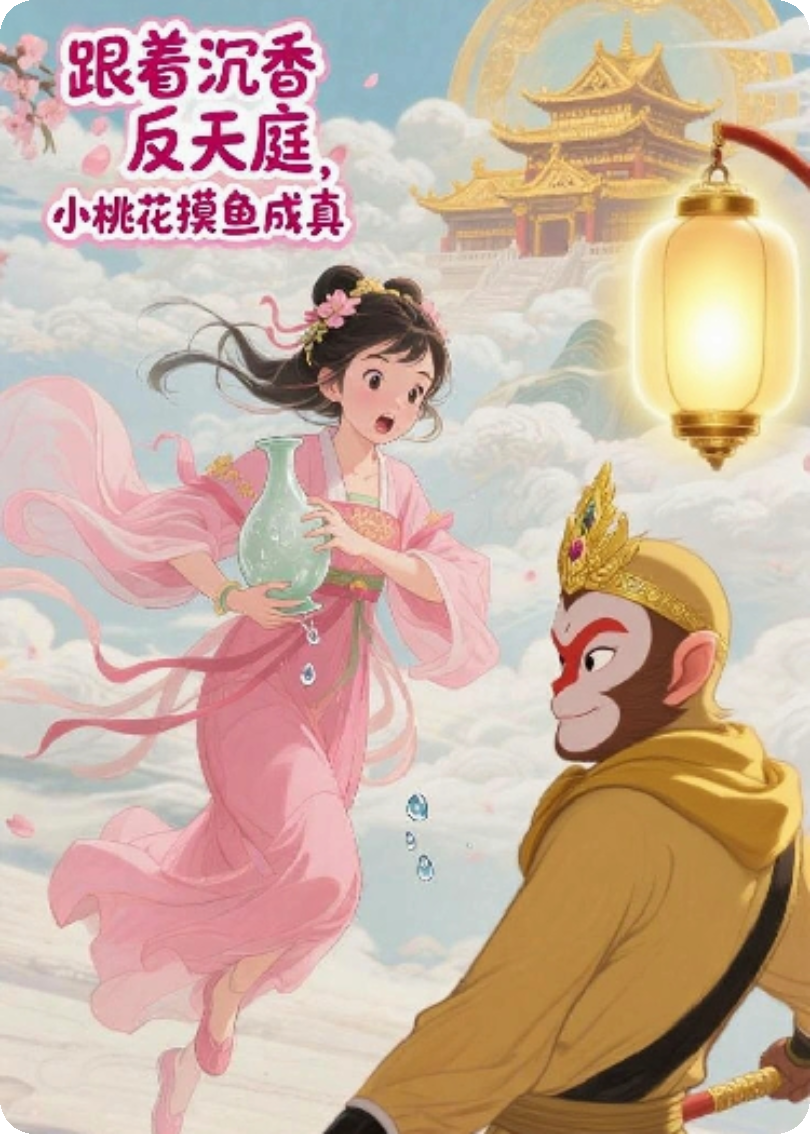 跟著(zhù)沉香反天庭，小桃花摸魚(yú)成真