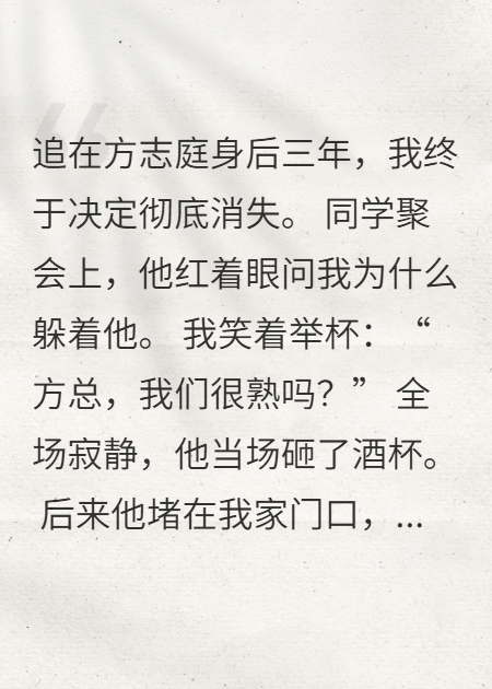 在我消失后他瘋了