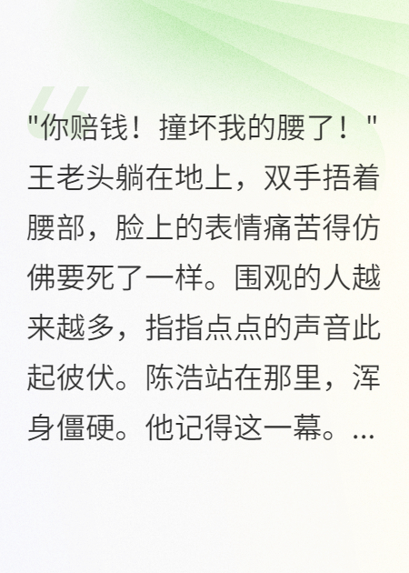 大爺碰瓷那天我重生了