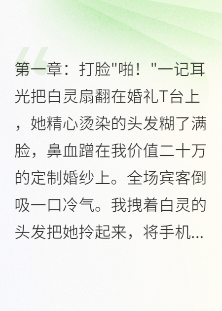 暴打渣男白莲，却被神秘大佬盯上