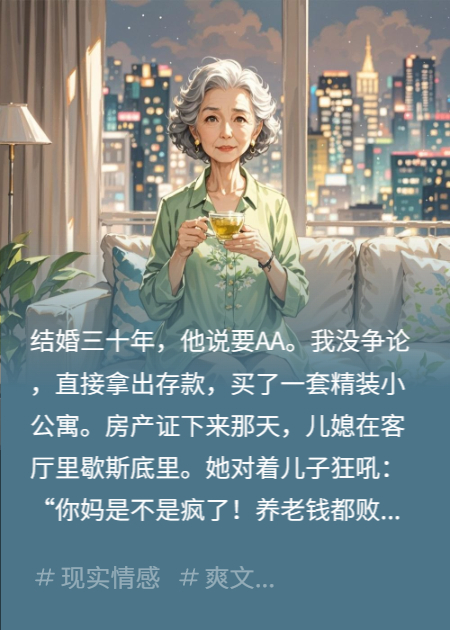 AA后我買房，全家急眼，我：活該