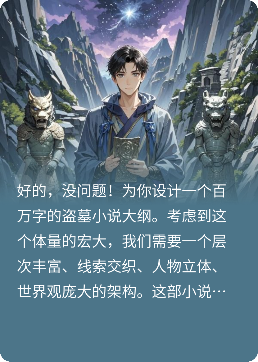 百萬字級盜墓小說大綱