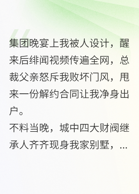 顶级财阀为我，踏平前夫家
