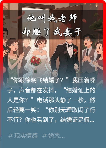 精彩小说她说结婚证是假的，我查了是真的（徐晓飞张敏）小说全集免费版纯净阅读完结篇