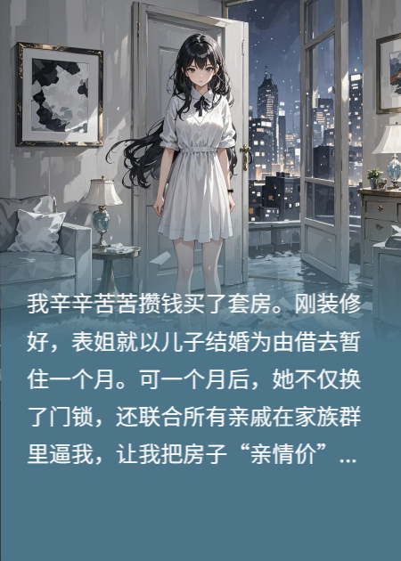 我把新房借表姐，她換鎖逼我賣房