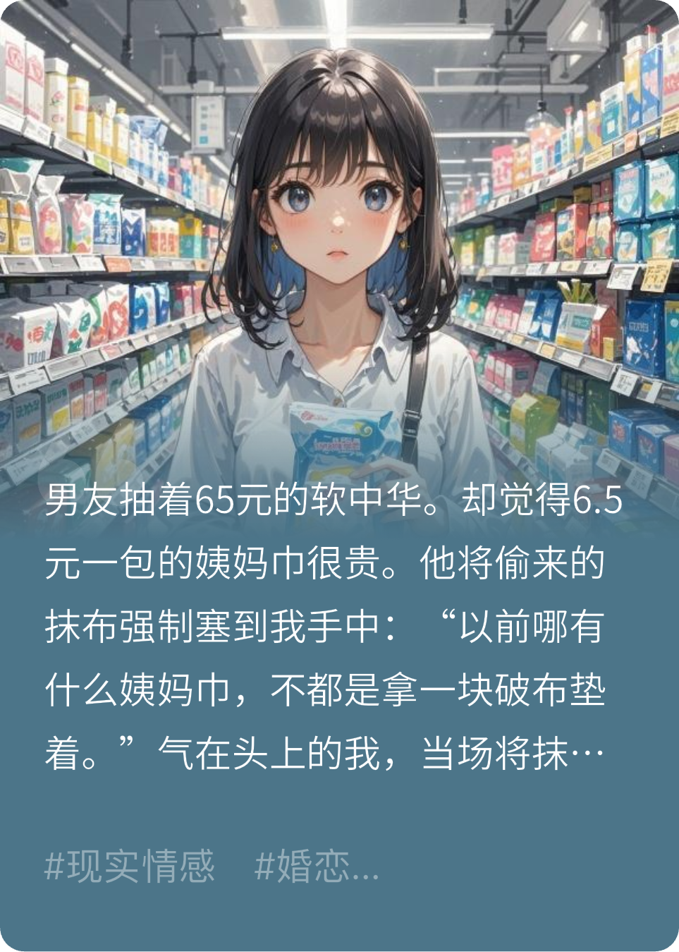 摳門男友要我戒掉姨媽巾