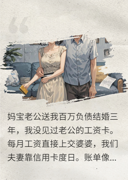 老公：妈是我全部，送我百万负债