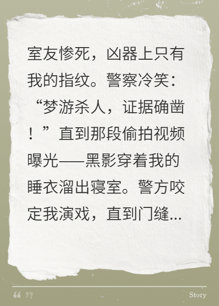 兇器上只有我的指紋