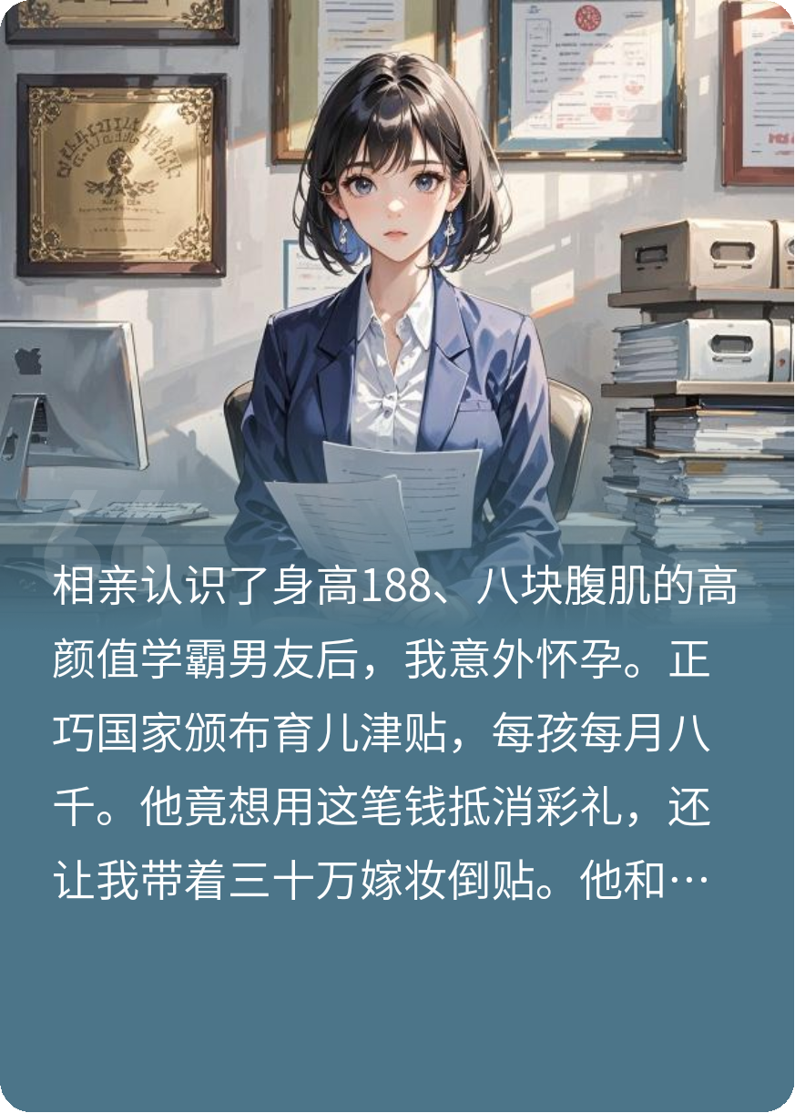 育兒金抵彩禮，我反手讓他入贅