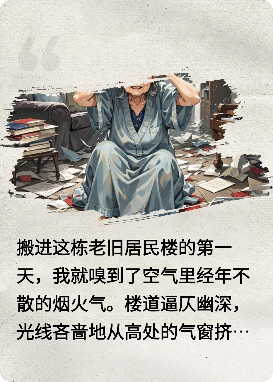 晒蓝布的女人