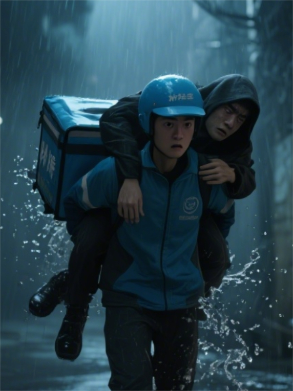 暴雨夜送單的我，救了全城首富