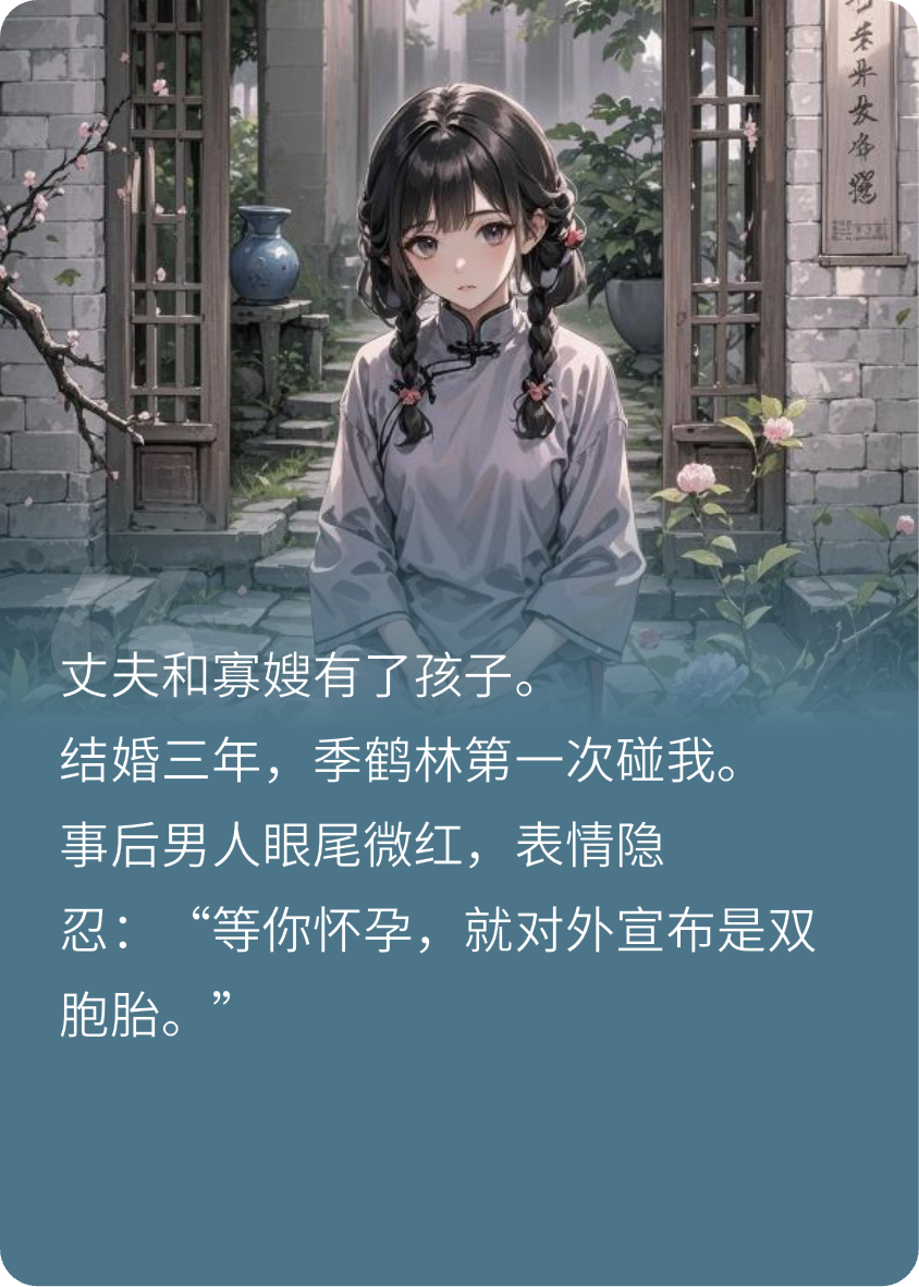 丈夫為寡嫂兼祧兩房后，我不干了
