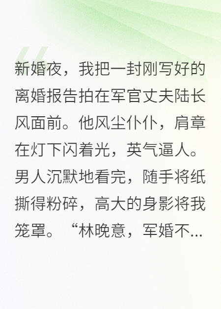 重生新婚夜，軍官老公讓我先生崽