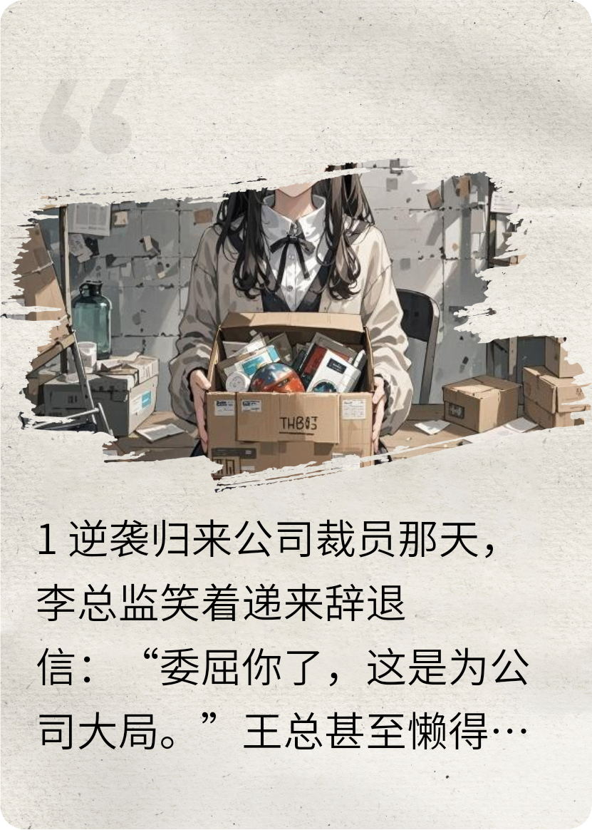 裁到大動脈，公司求我回去