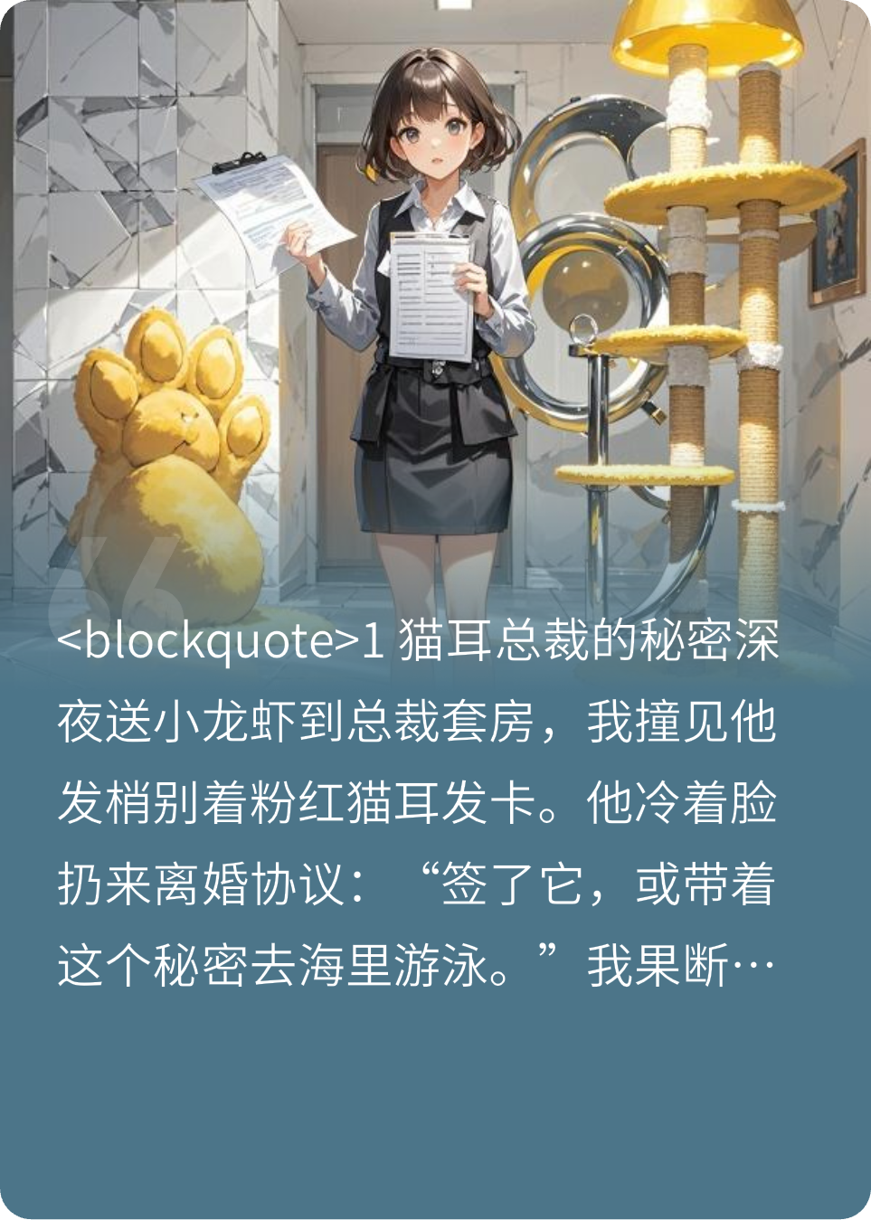 高冷總裁的貓耳發(fā)卡