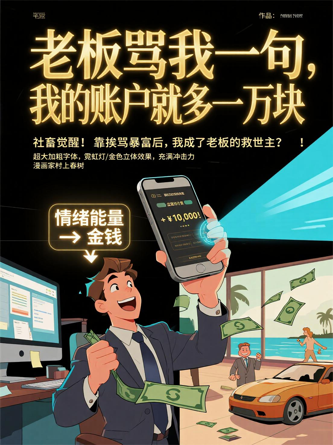 老板骂我一句我的账户就多一万块