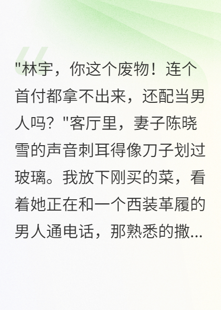 老婆給前男友買房后我要離婚