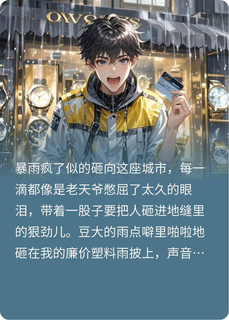 外賣被撞翻，神豪系統(tǒng)到賬十億