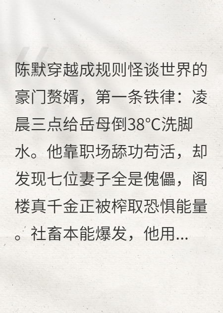 規(guī)則之城：贅婿101號