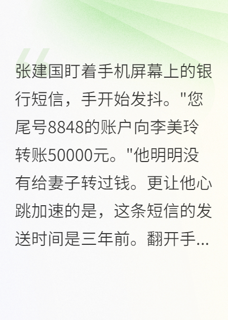 查賬那天我傻了，妻子貸款給男友
