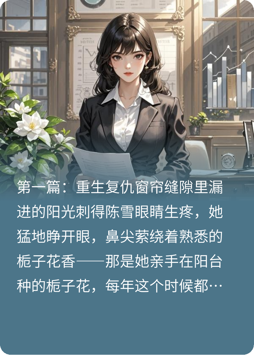 重生之手撕渣男脚踩绿茶婊无弹窗全文