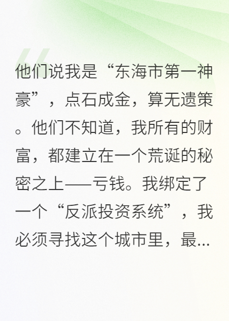 神豪：我靠虧錢(qián)投資反派