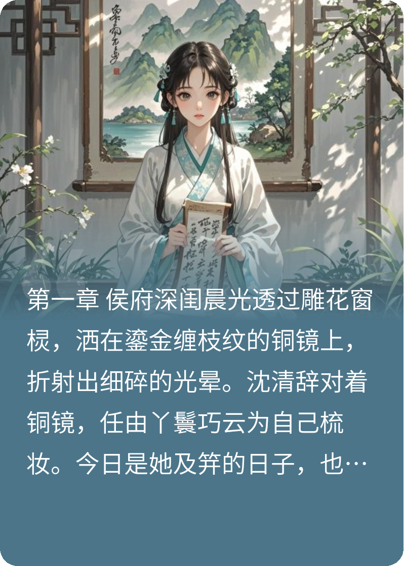 沈清辞赵承煜的故事在哪本小说里阅读？