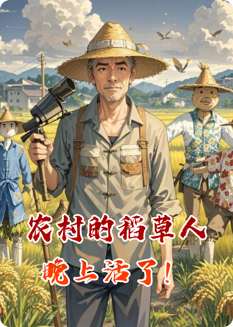 農(nóng)村的稻草人晚上活了！