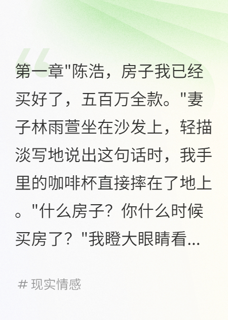 老婆給前男友買房我?guī)ё呷f