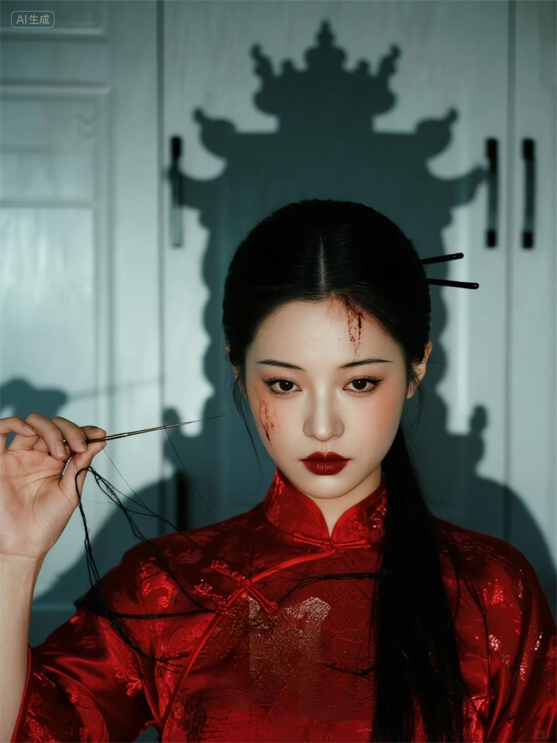 婚禮當天，我為新郎新娘換上壽衣