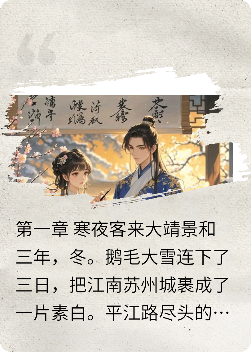 墨香與雪，共赴白頭