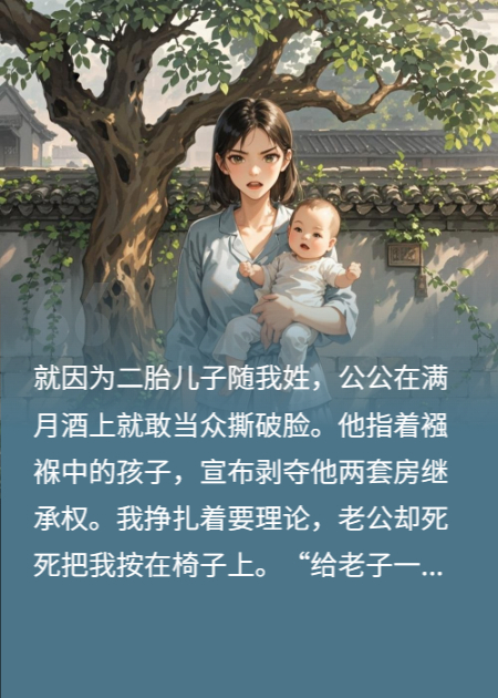 二胎兒子隨我姓，就被剝奪繼承權(quán)