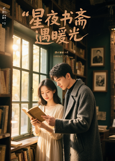 星夜書齋遇暖光